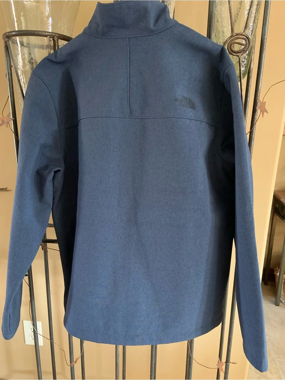 The North Face Men's Navy Apex Bionic Full Zip Fleece Lined Jacket